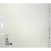 Leitz Papierregister A-Z/1200-85 240x210mm grau 100g/qm