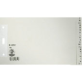 Leitz Papierregister A-Z/1206-85 240x140mm grau 100g/qm