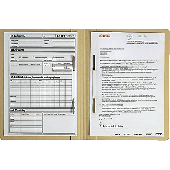 Leitz Zweifalzhefter/3030-00-11 240x318mm für:A4 chamois 320g/qm Inh.1