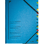 Leitz Ordnungsmappe/3912-00-35 245x320 mm für:A4 blau 12-teilig 400 g/qm