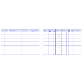 Avery Zweckform Fahrtenbücher/222 DIN A6 quer weiß Fahrtenbuch Inh.40 Blatt