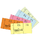 Avery Zweckform Eintrittskarten/871 105x53 mm sortiert 01-500 Inh.5x 100 Blatt