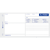 Zweckform Kurzbriefe/1020 1/3 DIN A4 quer weiß Inh.100 Blatt