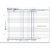Zweckform Wochenrapport/1310 DIN A5 quer weiß Blaupapier Inh.100 Blatt