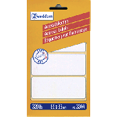 Avery Zweckform Adressetiketten zickzack/3344 89 x 36 mm Inh.320
