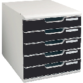 Multiform Büroboxen Modulo System 2 A4/301041D A4+ lichtgrau/steingrau