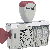 Trodat Wortbanddrehstempel/1117 4 mm