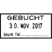 trodat Datumstempel 2910/P03/B/2910P03B10 54x24mm Gebucht