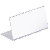 Durable Tischnamensschilder aus Acryl/8055-19 52 x 100 mm farblos Inh.10
