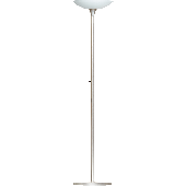 unilux Energiespar-Stehleuchte VARIAGLASS/882F45 metallgrau/Glas