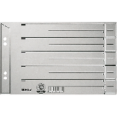 Leitz Trennblätter/1656-00-85, 240 mm, 150 mm grau A5 quer, grau 200g/qm Inh.100