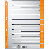 Leitz Trennblätter 1652/1652-00-45 orange 230g/qm Inh.100