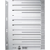 Leitz Trennblätter 1652/1652-00-85 grau 230g/qm Inh.100