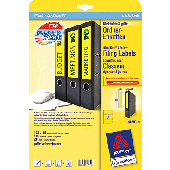 Avery Zweckform Ordnerrücken-Etiketten schmal/L4765-20 gelb Inh.140