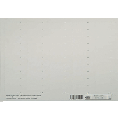 Elba Beschriftungsschilder/83582WE weiß Karton 230 g/qm Inh.50