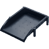Helit Briefkorb Linear/H6391195 299x368x90mm schwarz Briefkorb, stapelbar