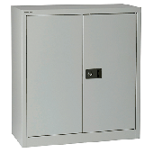 Light Flügeltürenschrank/E402A01445 H1000xB914xT400 mm lichtgrau Stahl