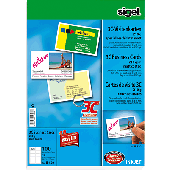 Sigel Visitenkarten 3C/IP520 85x55 mm (A4) hochweiß 210 g/qm Inh.100 ST=10 BL