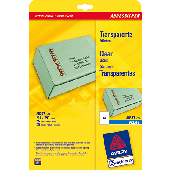 Avery Zweckform Inkjet-Etiketten/J8567-25 210x297 mm transparent Polyester Inh.25