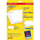 Avery Zweckform Inkjet-Etiketten/J4791-25 45,7x21,2 mm weiß spezialbeschichtet Absender-Etikett Inh.1200