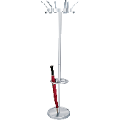 Kerkmann Garderobenständer Public/6796 180 x 50 cm alusilber Stahl, pulverbeschichtet