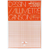 Canson Millimeterpapier Blöcke/67503 A3 Orange Block 80g/qm Inh.50 Blatt