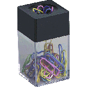 Alco Klammernspender/2217 42x42x70 transparent / schwarz Plastik