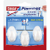 Tesa Powerstrips System-Haken/57533-00016-00 weiß Inh.3 Haken