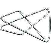 Zick - Zack Klammern/140534 45 x 65 mm verzinkt Inh.50