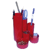 M&M Stifteköcher Schreibtischboy/68500237SP B 129 x L 139 x H 147 mm rot