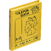 Veloflex Telefonringbuch/5158000 DIN A5 gelb PP-Leinenstruktur