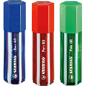 Stabilo Big Pen Box, Fasermaler/6820-1 1 mm sortiert Inh.20