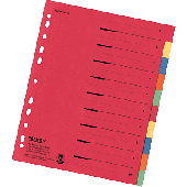 Falken Kartonregister/80086390 240x297 mm 10-teilig 230 g/qm