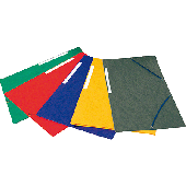 Exacompta Eckspannmappe A4 mit Klappe/55502E DIN A4 blau Manila-Karton 400g/qm