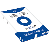 Exacompta Karteikarten, blanko/13308E A5 weiß Inh.100