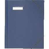 Elba Eckspannmappe/63430BL für DIN A4 blau PVC veredelt