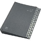 Elba Pultordner/42419SW 1-31/1-12/Jan-Dez schwarz Hartpappe (RC)