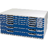 Multiform Büroboxen Modulo System 2 A3/323003D lichtgrau/blau