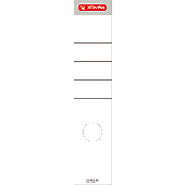 Herlitz Rückenschilder, sk, lang und breit/10833879 weiß Inh.10