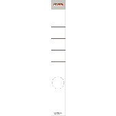 Herlitz Rückenschilder, sk, lang und schmal/10833895 weiß Inh.10