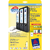 Avery Zweckform Ordnerrücken-Etiketten/L6061-25 weiß Inh.100