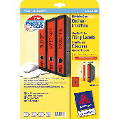 Avery Zweckform Ordnerrücken-Etiketten schmal/lang/L4748-20 rot Inh.100