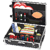 Franken Moderationskoffer TRAINER/UMKR 36x54x18 cm schwarz/silber