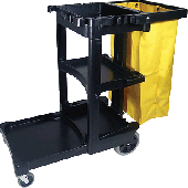Rubbermaid Reinigungswagen Janitor Cart/6173-01-BLA