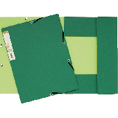 Exacompta Eckspannmappe/56983E DIN A4 dunkelgrün/hellgrün 380 g/qm
