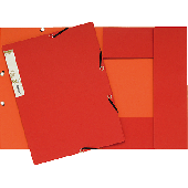 Exacompta Eckspannmappe/56985E DIN A4 rot/orange 380 g/qm