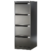 Bisley Hängeregistraturschrank 1-bahnig/3643833 H1321xB413xT622 mm schwarz