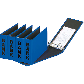 Aulfes Bankordner/40801-06 250x140x50 blau buchbinderisch