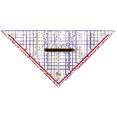 Rumold TZ- und Geometriedreieck/1158 32,5cm transparent Kunststoff