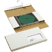 Smartboxpro CD/DVD-CASE einzeln/146183161 228x130x17 mm weiß mit Fenster